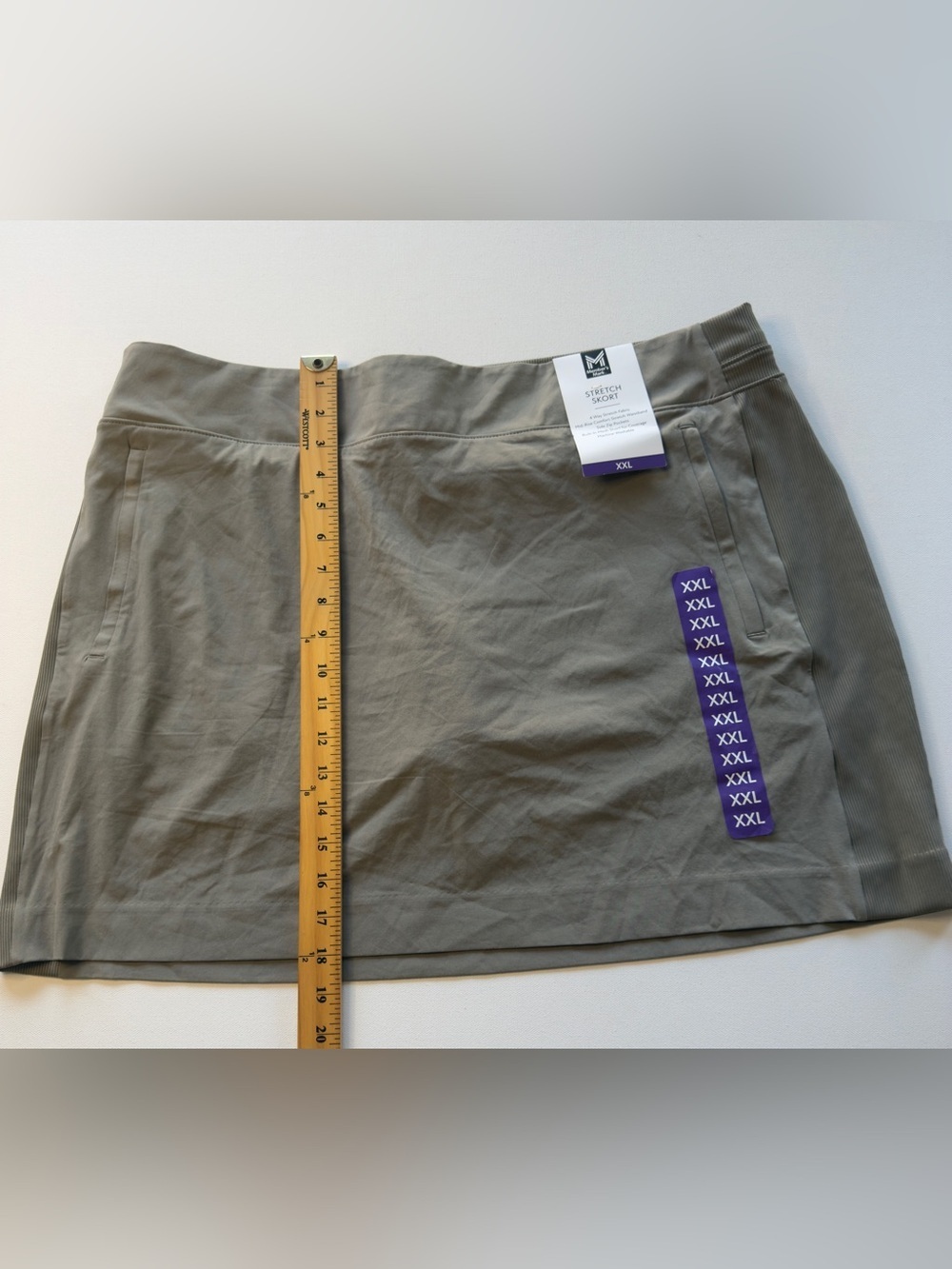 NWT Women's Stretch Skort in Olive Gray XXL (D2)
